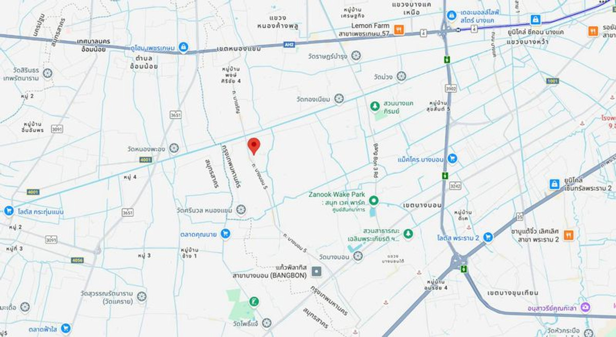 ขายที่ดินบางแค เพชรเกษม : ขาย ที่ดิน 5 ไร่ 1 งาน 12 ตารางวา ติดถนนบางบอน 5 สายเดิม ติดโรงเรียนสารสาสน์วิเทศหนองแขม แขวงหนองแขม เขตหนองแขม กรุงเทพมหานคร