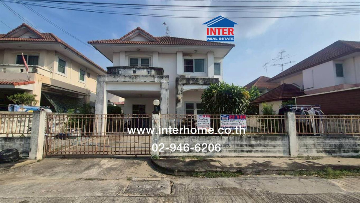 ขายบ้านนนทบุรี บางใหญ่ บางบัวทอง : บ้านเดี่ยว 2 ชั้น 60 ตร.ว. หมู่บ้านศิริวรรณ-ชวนชม ซอยนาทอง ถนนบางกรวย-ไทรน้อย บางบัวทอง นนทบุรี