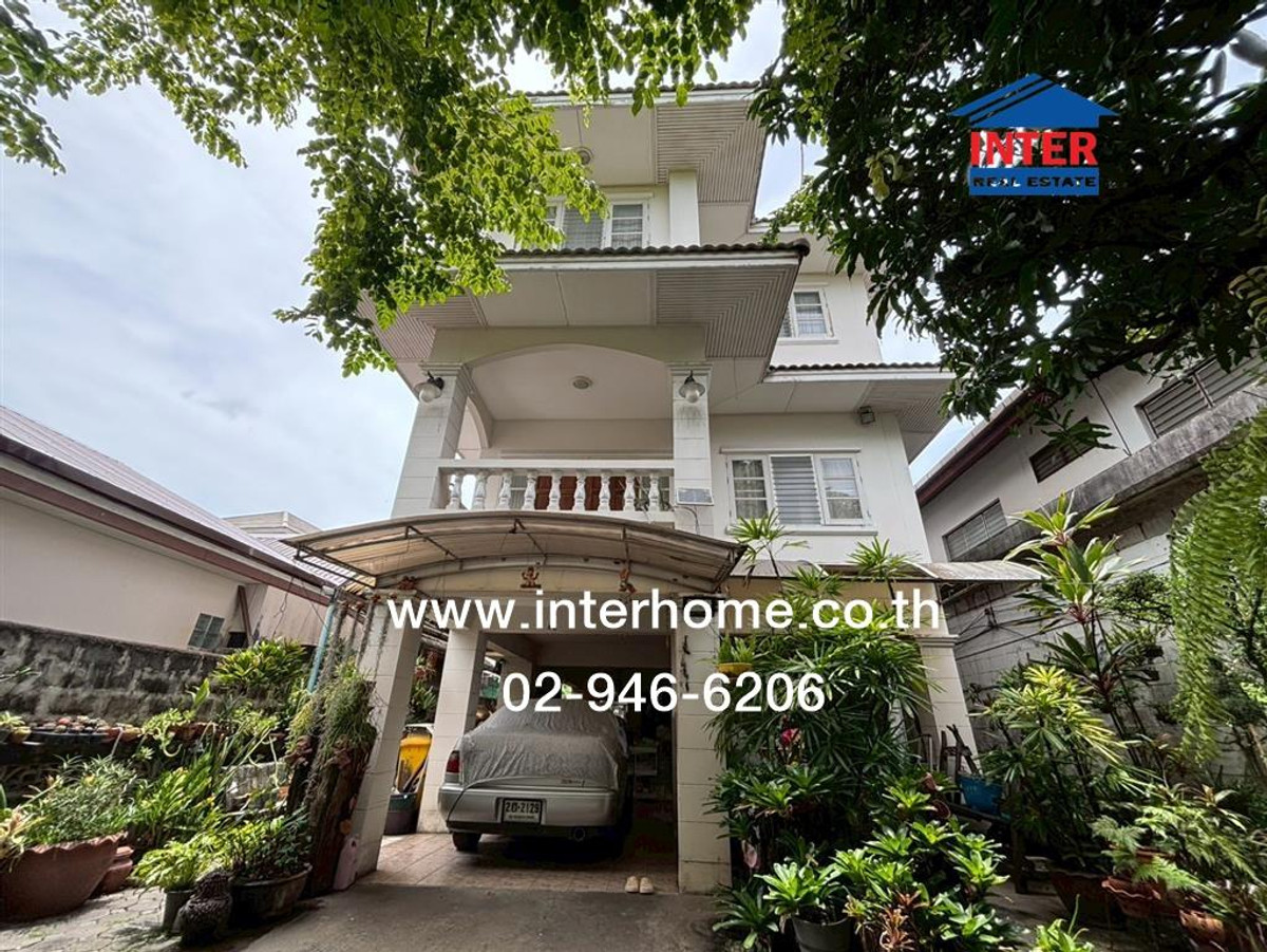 For SaleHouseChaengwatana, Muangthong : 3-story detached house, 67 sq m, Prachaniwet Village 2, Soi Samakkhi 65, Prachachuen Road, Samakkhi Road, Pak Kret, Nonthaburi.