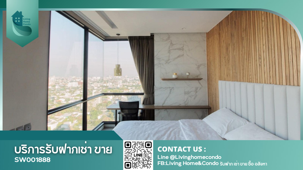 ขายคอนโดสุขุมวิท อโศก ทองหล่อ : For sale Rhythm Ekkamai with tenant ห้องตกแต่งสวยมาก เฟอร์เจอร์ครบ SW001888