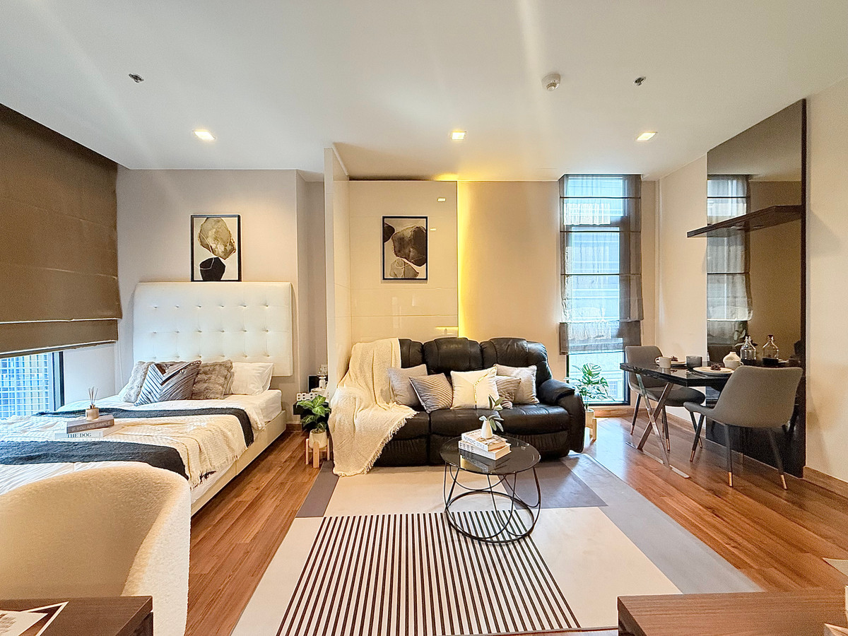 ให้เช่าคอนโดรัชดา ห้วยขวาง : ให้เช่าด่วน 📌 Ivy Ampio ขนาด 34 ตรม. Studio 1 ห้องน้ำ พร้อมอยู่ ห้องสวย ตรงปก เพียง 20,000 บาท  โทร 092-2462653 Donut