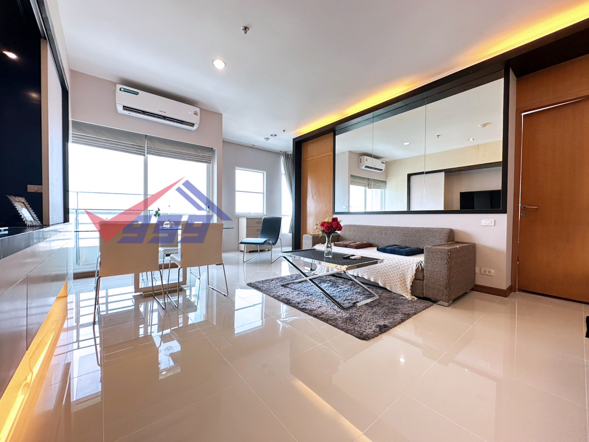 For RentCondoPattanakan, Srinakarin : Condo for rent, 1 bedroom, high floor, city view, near Brighton College Bangkok