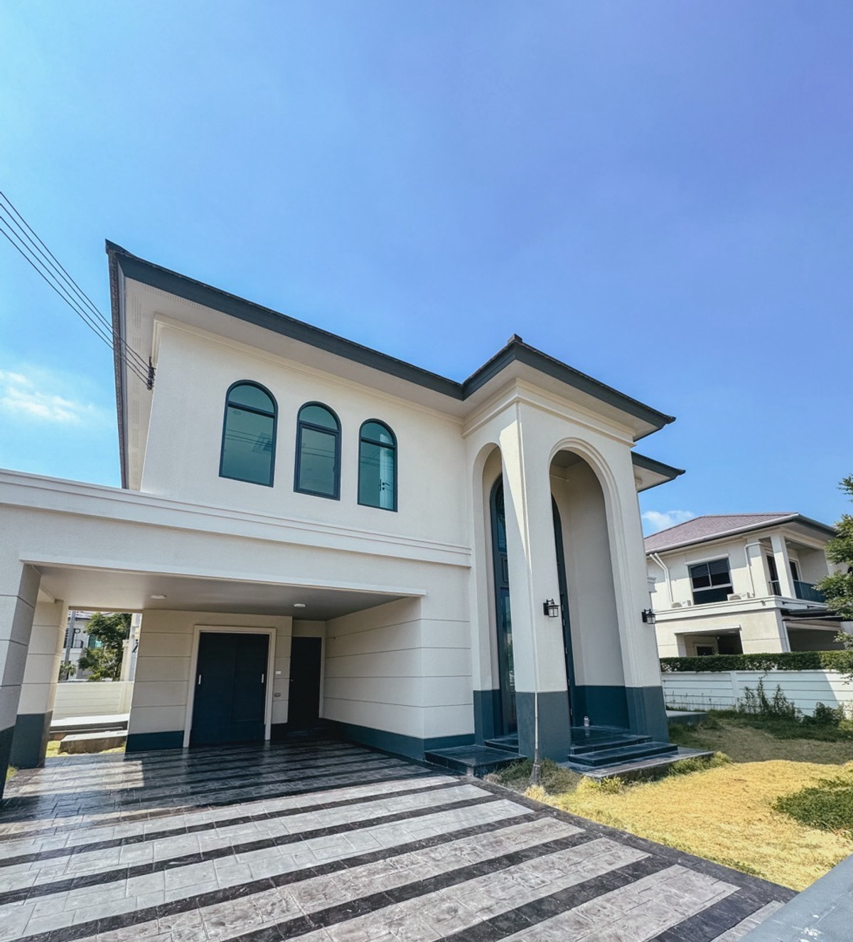 ขายบ้านมหาชัย สมุทรสาคร : 𝗟𝗮𝗸𝗲 𝗦𝗲𝗿𝗲𝗻𝗲 𝗥𝗮𝗺𝗮 𝟮  บ้านใหม่ ต่อเติมครัว บิ้วอินครบ 