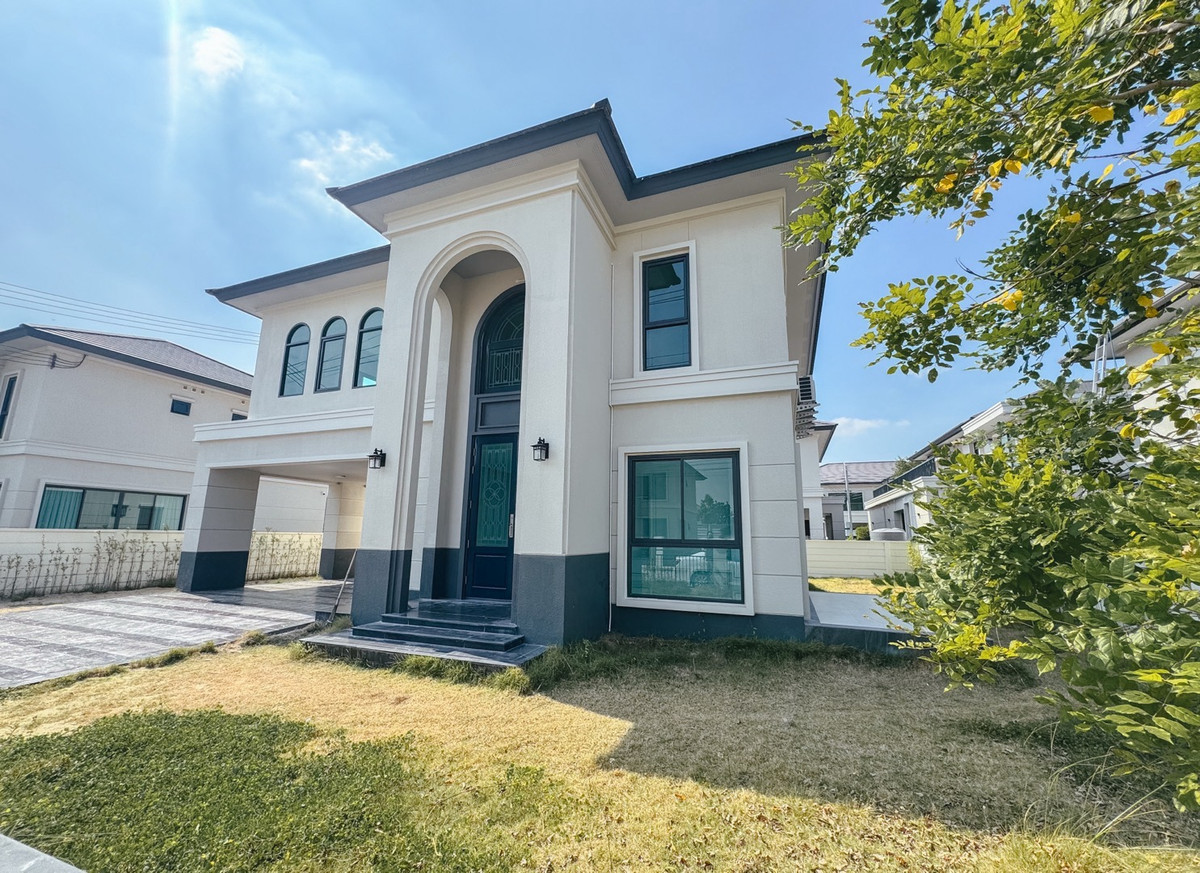 ขายบ้านมหาชัย สมุทรสาคร : 𝗟𝗮𝗸𝗲 𝗦𝗲𝗿𝗲𝗻𝗲 𝗥𝗮𝗺𝗮 𝟮 บ้านใหม่ ต่อเติมครัว บิ้วอินครบ 