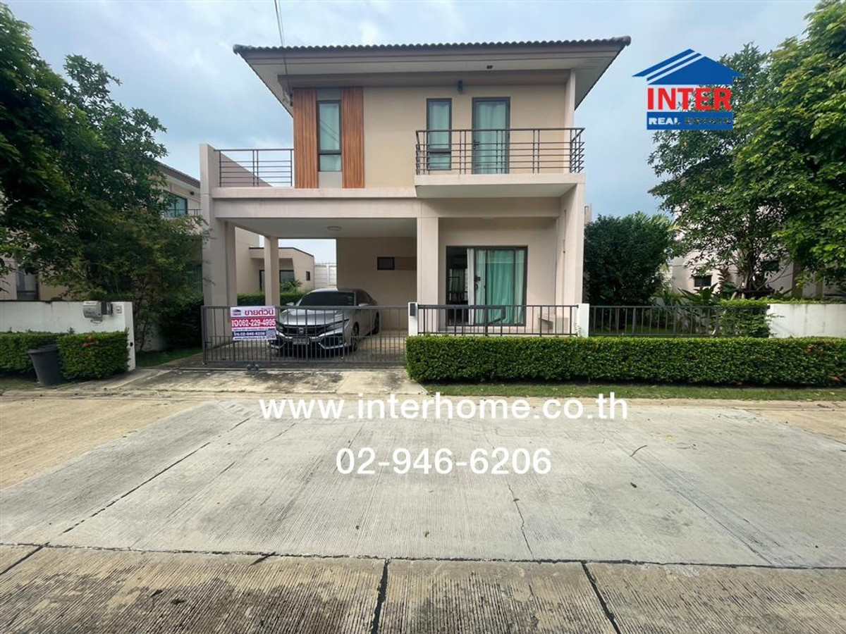 บ้านนนทบุรี บางใหญ่ บางบัวทอง : บ้านเดี่ยว 2 ชั้น 50.6 ตร.ว. หมู่บ้านธนาวิลเลจ2 พระราม5-บางใหญ่ ซอยแก้วอินทร์ ถนนกาญจนาภิเษก ถนนจันทร์ทองเอี่ยม ถนนคลองถนน บางใหญ่ นนทบุรี