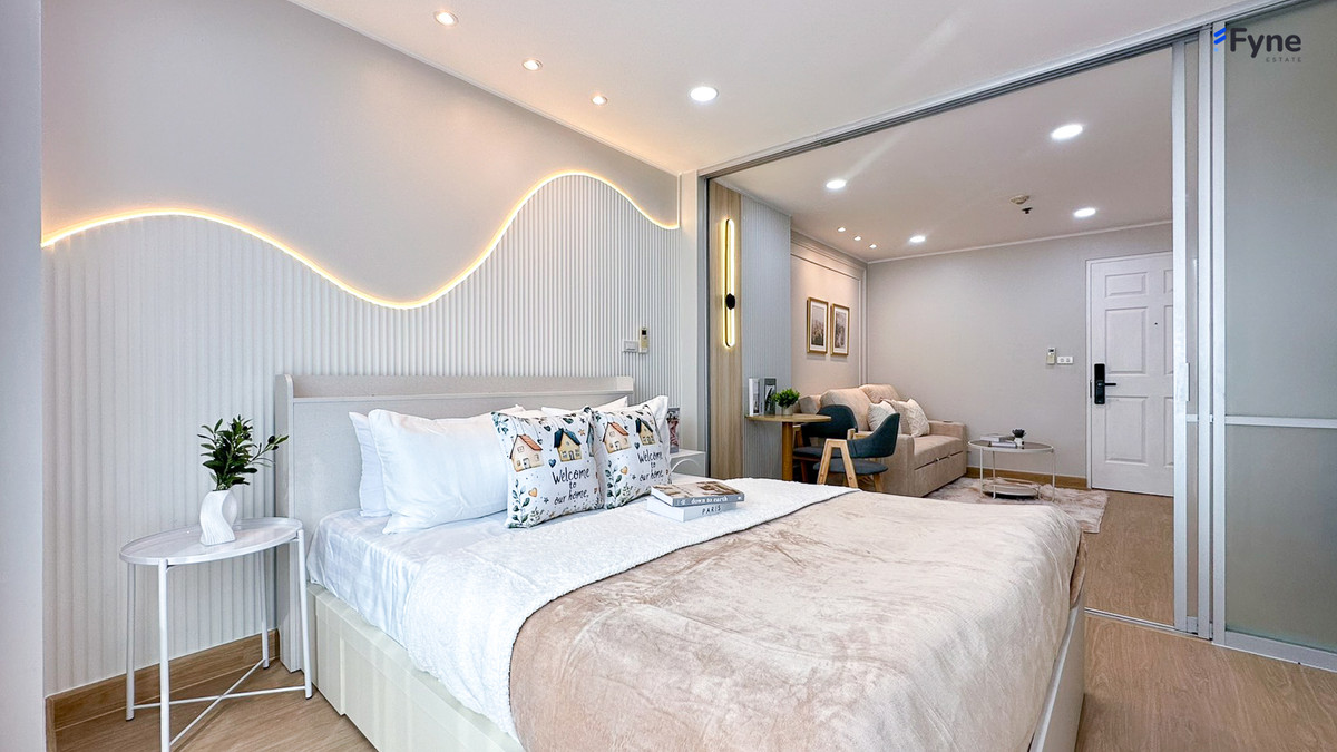 ขายคอนโดรัชดา ห้วยขวาง : โครงการ U Delight @ ห้วยขวาง สเตชั่น  ️1 ห้องนอน 1 ห้องนั่งเล่น และมีครัวปิด