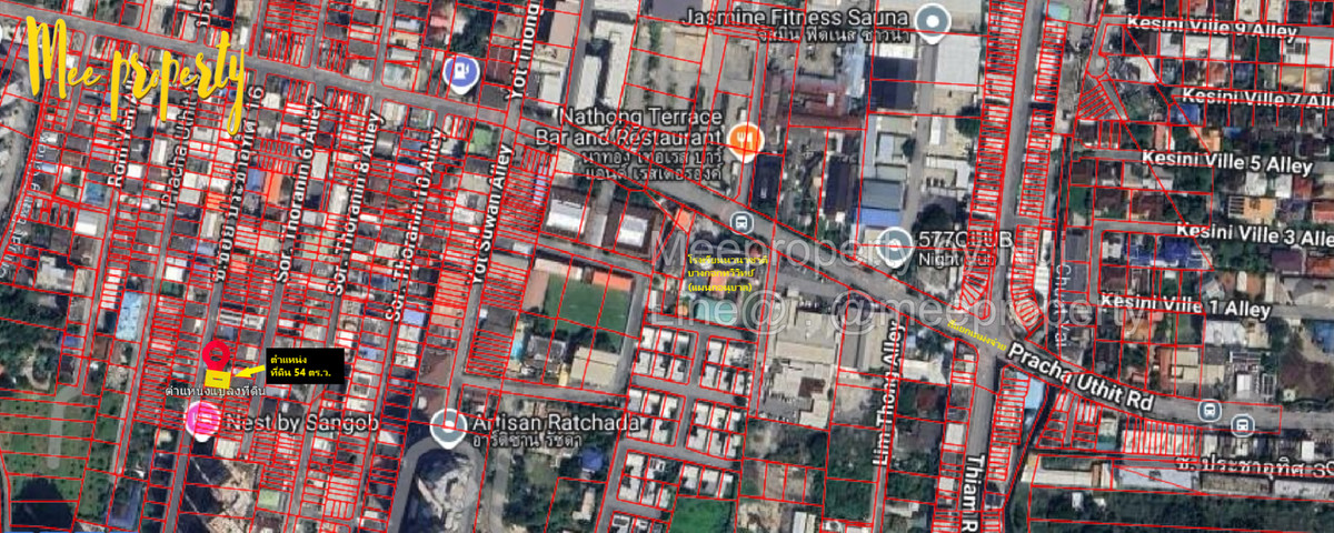 For SaleTownhomeRatchadapisek, Huaikwang, Suttisan : 🚨House with land for sale cheap! Prime location in Bangkok🚨 Soi Pracha Uthit 16, Huai Khwang, Bangkok Land size: 54 sq m. ME-231