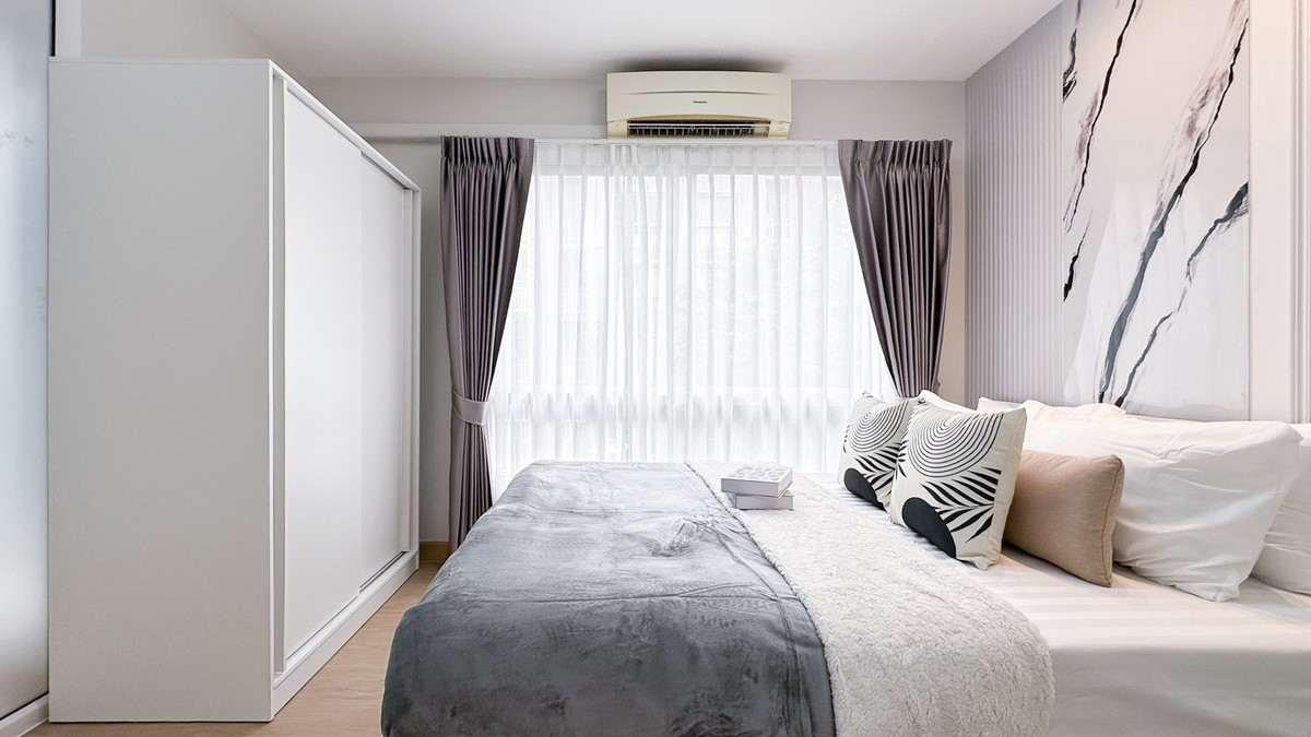 For SaleCondoLadprao101, Happy Land, The Mall Bang Kapi : 🏡🏡Plum Condo Lat Phrao Project 𝟷𝟶𝟷🏡🏡Fully furnished, air conditioning, hot water, ready to move in💝💝Easy installments starting at 𝟺,𝚡𝚡𝚡.- baht🔥🔥