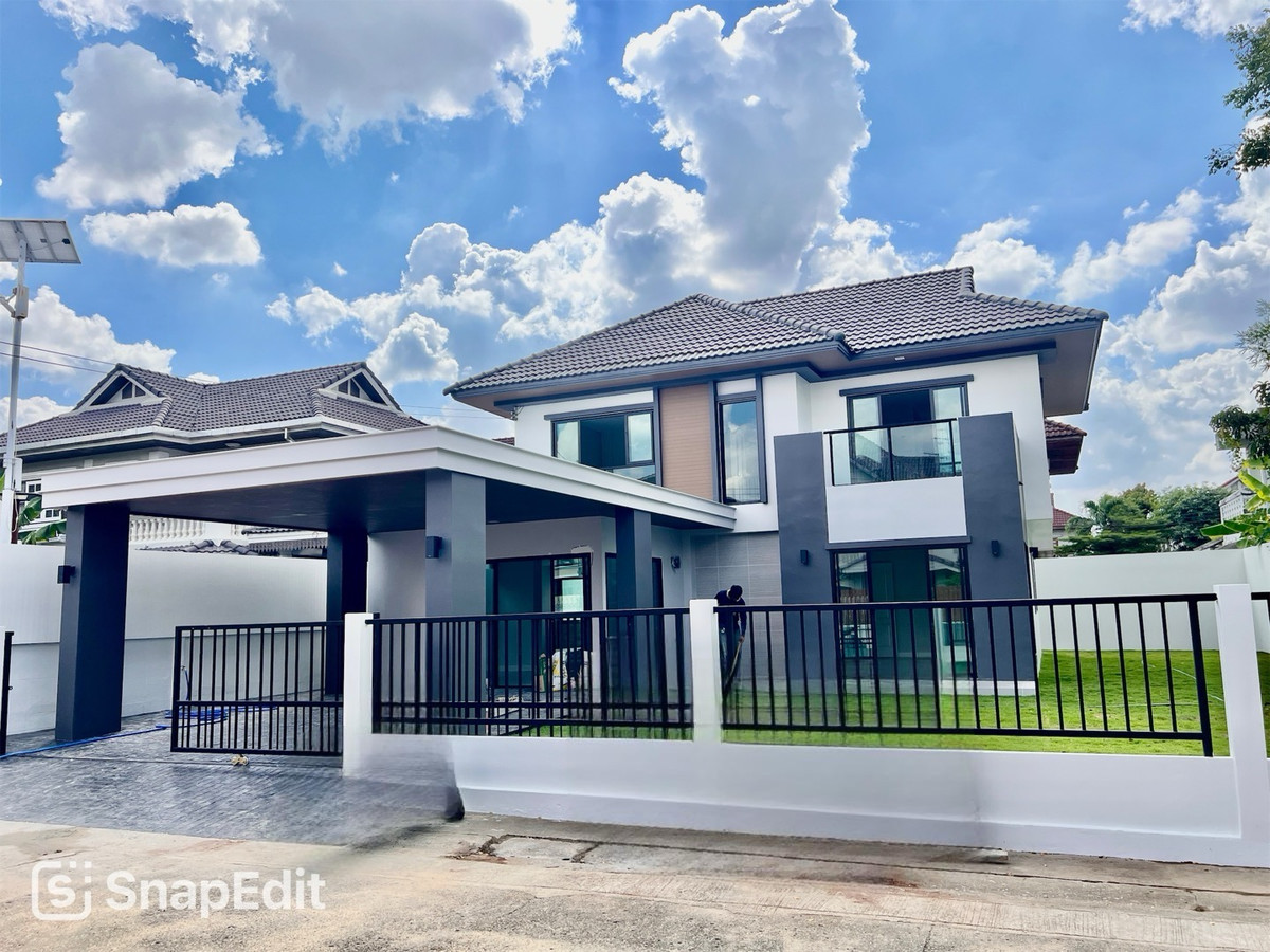 ขายบ้านนนทบุรี บางใหญ่ บางบัวทอง : บ้านเดี่ยว ท่าอิฐ ใกล้รถไฟฟ้าสายสีม่วง