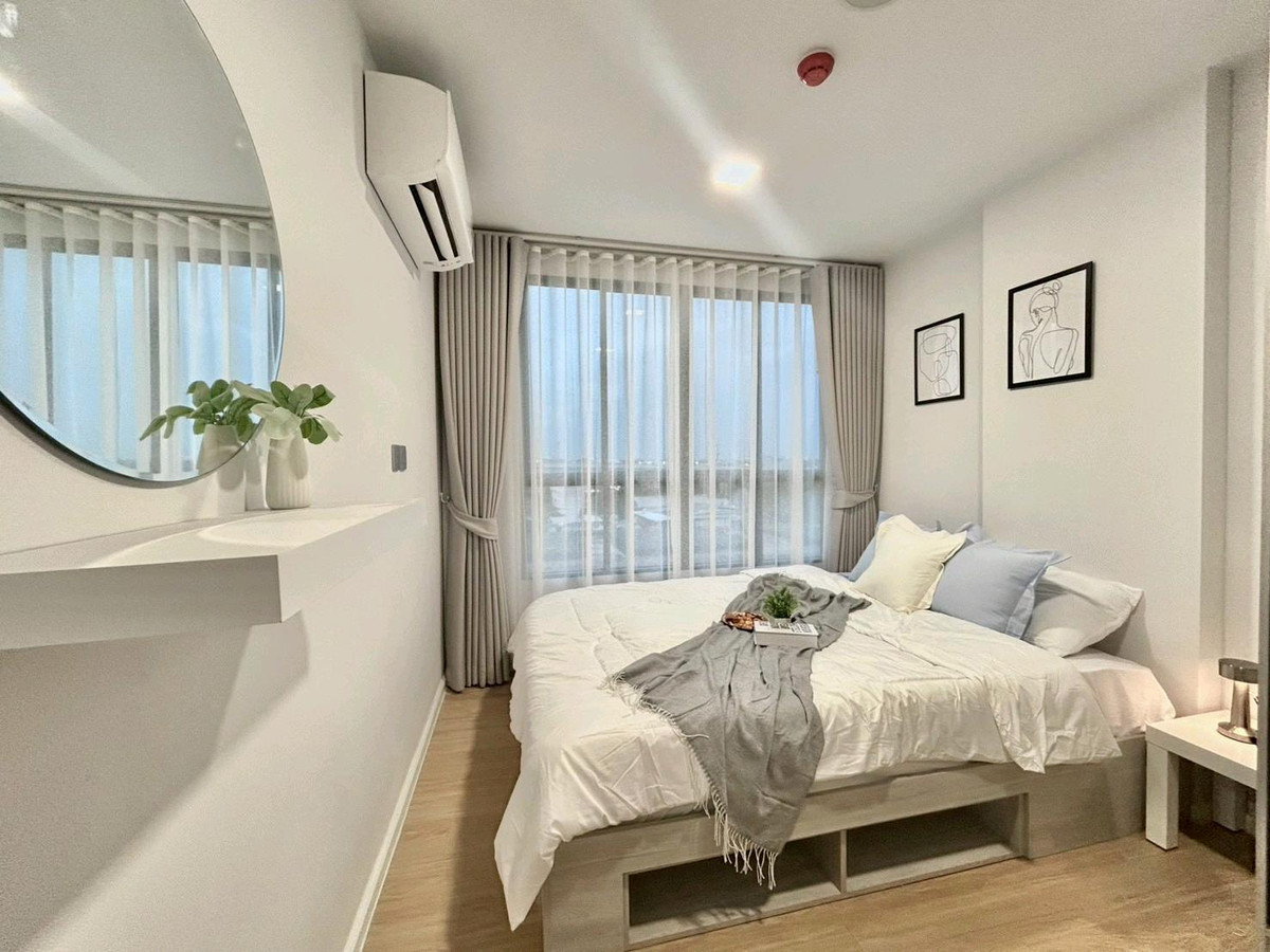 ให้เช่าคอนโดปทุมธานี รังสิต ธรรมศาสตร์ : อยู่คอนโดเหมือนอยู่รีสอร์ท! ปล่อยเช่า Atmoz Kanal Rangsit ห้องใหม่ ตึก B ชั้น 7