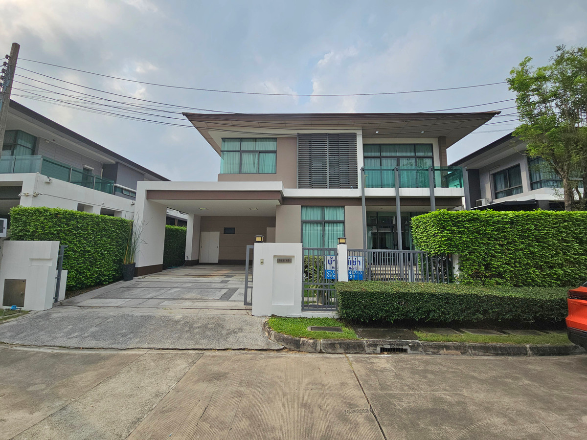 For RentHouseLadkrabang, Suwannaphum Airport : For rent Setthasiri On Nut-Srinakarin (76 sq m.) 4 bedrooms, 3 bathrooms.