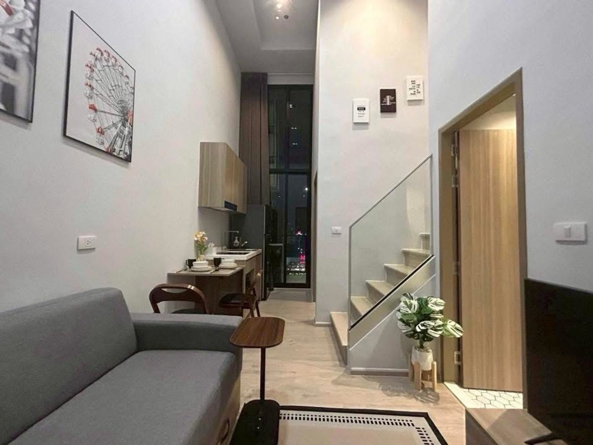 ให้เช่าคอนโดท่าพระ ตลาดพลู วุฒากาศ : @condocurator📍ให้เช่า Altitude Unicorn Sathorn - Thapra ห้อง Duplex เฟอร์นิเจอร์ครบ [PM1340]