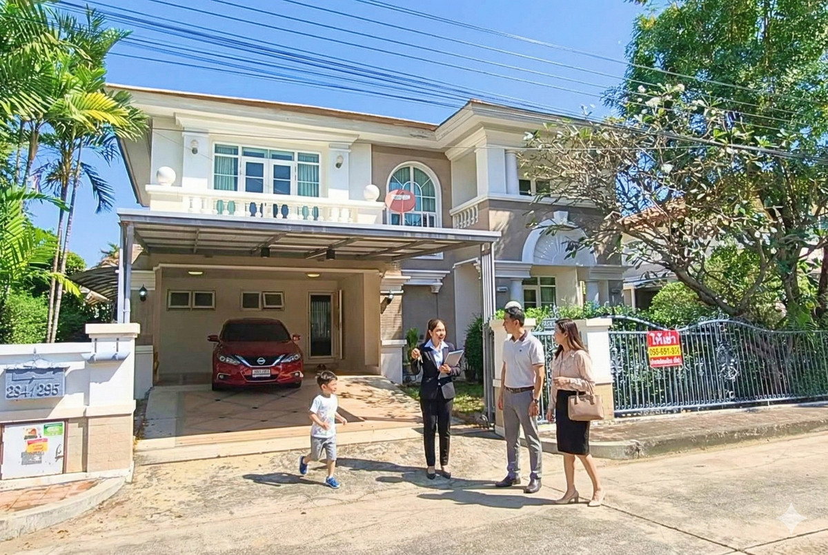 ให้เช่าบ้านสมุทรปราการ สำโรง : บ้านให้เช่า นันทวัน ศรีนครินทร์ ใกล้โลตัส ศรีนครินทร์ 