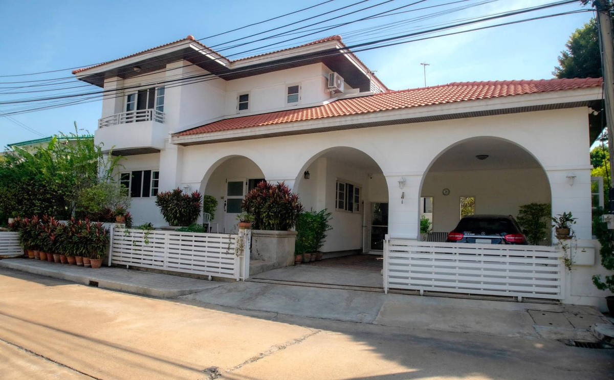 For SaleHousePathum Thani,Rangsit, Thammasat : ❗❗ Single house for sale Garden Home Village, Phahonyothin 60, good condition, ready to move in ❗❗