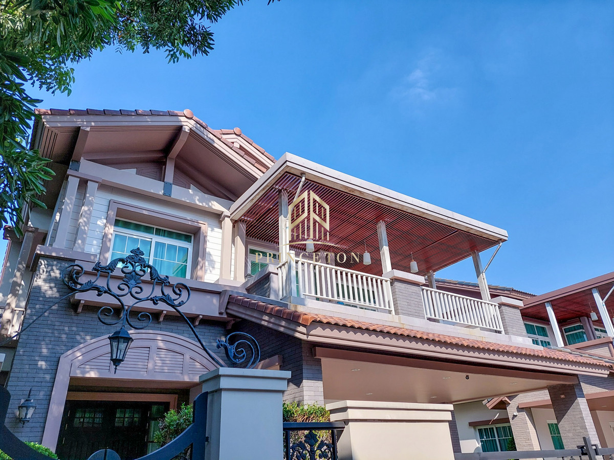 บ้านบางนา แบริ่ง ลาซาล : ขายหรือให้เช่า บ้านเดี่ยว นันทวัน บางนา กม.7 Size S  📞092-4252445 Nantawan Bangna km.7