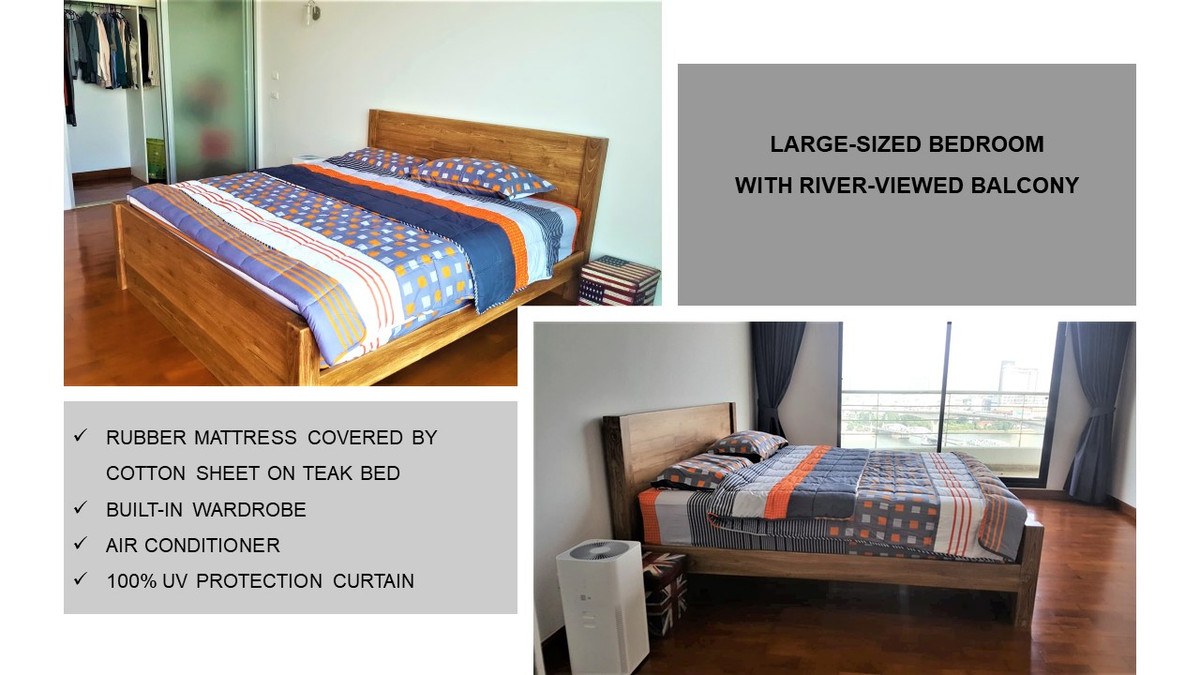 ให้เช่าคอนโดพระราม 3 สาธุประดิษฐ์ : [Direct Owner] 99 Sqm. Panoramic River View on 25th Floor – Supalai Casa Riva (Rama 3 - Charoenkrung) 