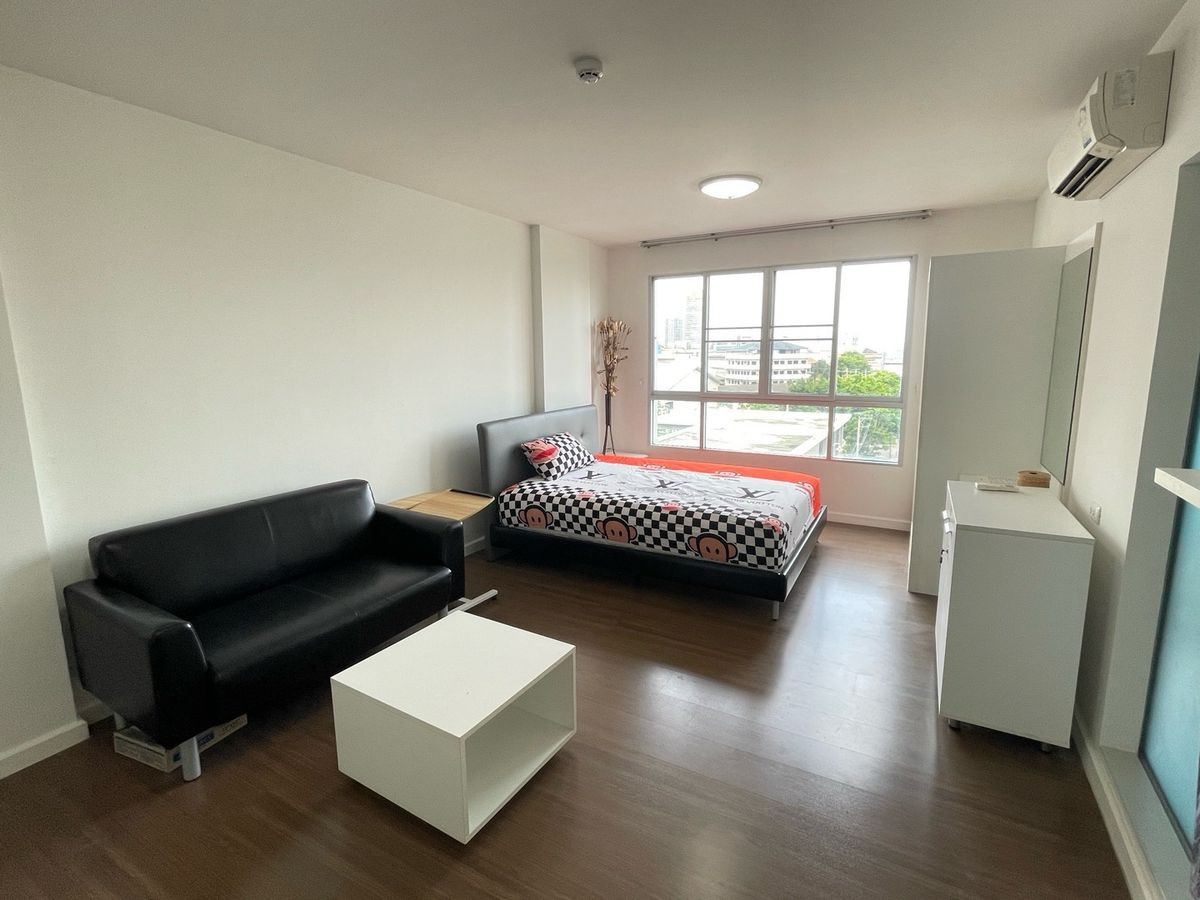 ขายคอนโดพระราม 3 สาธุประดิษฐ์ : ขายคอนโดห้องสตูดิโอ 30 ตรม. พร้อมเฟอร์ โครงการ d condo sathupradit 49 (S5265)