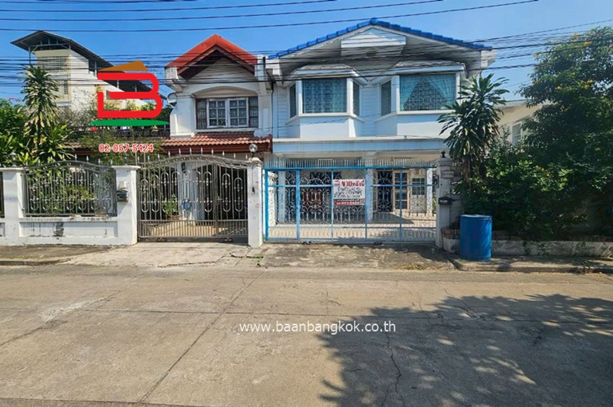 ขายพระราม 2 บางขุนเทียน : ขายบ้านแฝด 2 ชั้น หมู่บ้านเคหะธนบุรี 1 (ใกล้โลตัสพระราม 2) เนื้อที่ 49 ตรว. แขวงแสมดำ เขตบางขุนเทียน