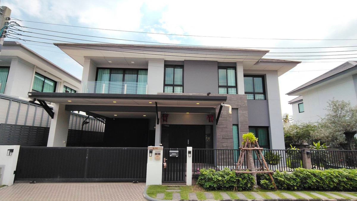 บ้านพระราม 2 บางขุนเทียน : ขาย / ให้เช่า – บ้านเดี่ยวสุดหรู ทำเลดี ใกล้โรงเรียนนานาชาติ  BASIS  โครงการ หมู่บ้านแอริ พระราม 2  Luxury House For Rent AIRI Rama 2  บ้านหรูระดับ Executive Living โครงการคุณภาพจาก ANANDA 