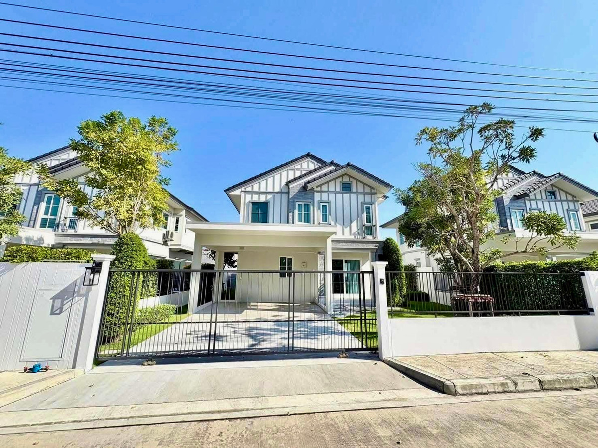 For RentHouseBangna, Bearing, Lasalle : For Rent: Villaggio 3 Srinakarin–Bangna | Special Price | 4-Bedroom Detached Home, Fully Furnished