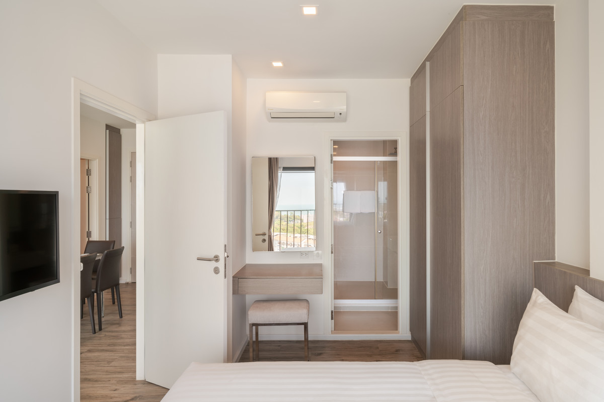 ให้เช่าคอนโดพัทยา บางแสน ชลบุรี สัตหีบ : 🔥 เช่าระยะสั้น ❤️  HAMPTON DELUXE OCEAN SRIRACHA 💎 2 Bedroom I 57 SQM.