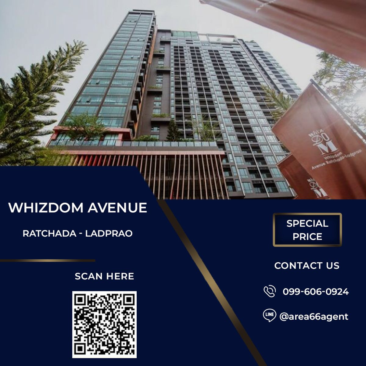 For SaleCondoLadprao, Central Ladprao : 🔥For sale!! Condo Whizdom Avenue Ratchada-Ladprao