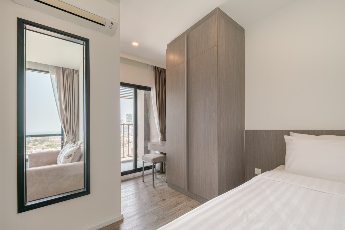 ให้เช่าคอนโดพัทยา บางแสน ชลบุรี สัตหีบ : 🔥 เช่าระยะสั้น ❤️  HAMPTON DELUXE OCEAN SRIRACHA 💎 2 Bedroom I 57 SQM.