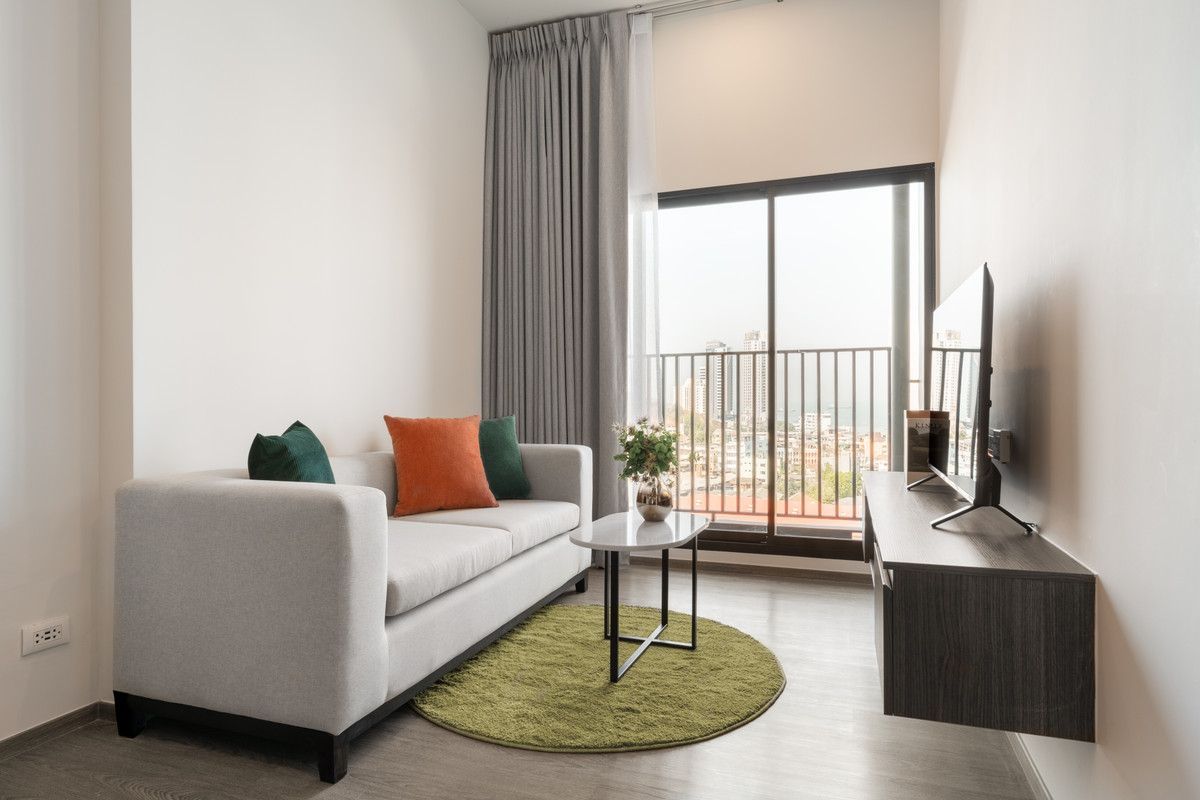 For RentCondoSriracha Laem Chabang Ban Bueng : 💎 Short term rental 🔥 Hampton Sriracha ❤️ 2 Bedroom I 57 SQM.