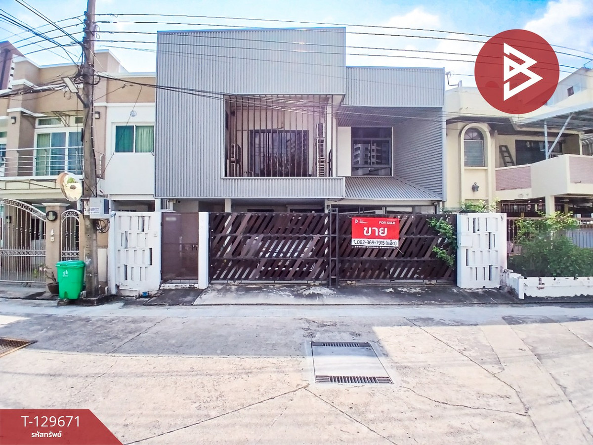 For SaleRama3 (Riverside),Satupadit : Semi-detached house for sale, Sangwisut Village, Yannawa, Bangkok.