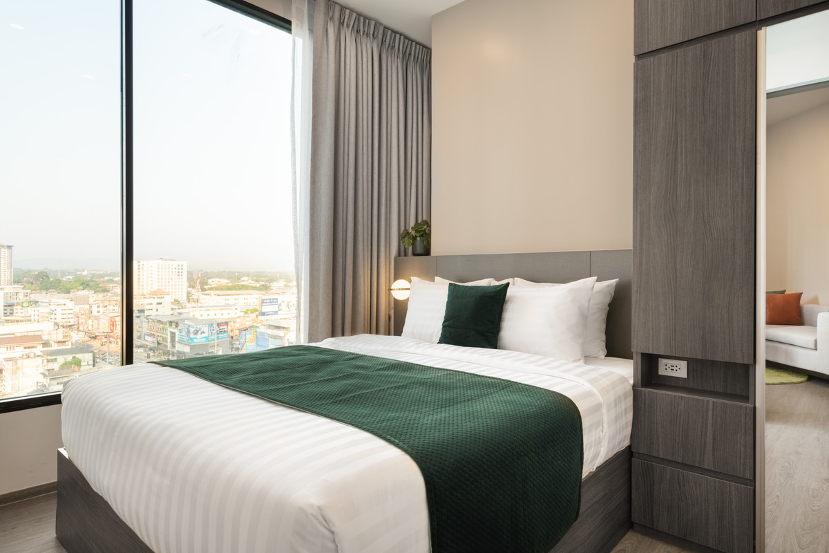 For RentCondoSriracha Laem Chabang Ban Bueng : 💎 Short term rental 🔥 Hampton Sriracha ❤️ 1 Bedroom I 30 SQM.