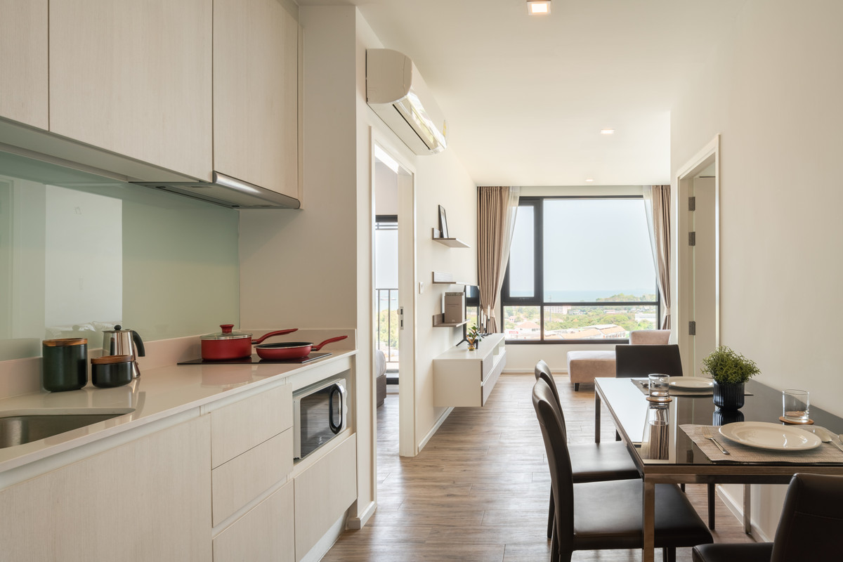 ให้เช่าคอนโดพัทยา บางแสน ชลบุรี สัตหีบ : 🔥 เช่าระยะสั้น ❤️  HAMPTON DELUXE OCEAN SRIRACHA 💎 2 Bedroom I 57 SQM.