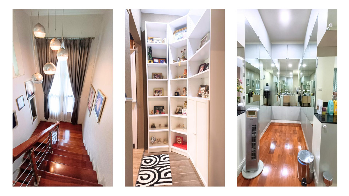 For SaleHouseLadkrabang, Suwannaphum Airport : Single house for sale, next to the road on 3 sides, has a lift in front of the house, wont hit anyone, 8 bedrooms, 10 bathrooms, 2 work rooms, 1 studio.