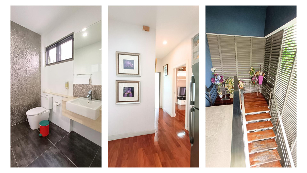 For SaleHouseLadkrabang, Suwannaphum Airport : Single house for sale, next to the road on 3 sides, has a lift in front of the house, wont hit anyone, 8 bedrooms, 10 bathrooms, 2 work rooms, 1 studio.