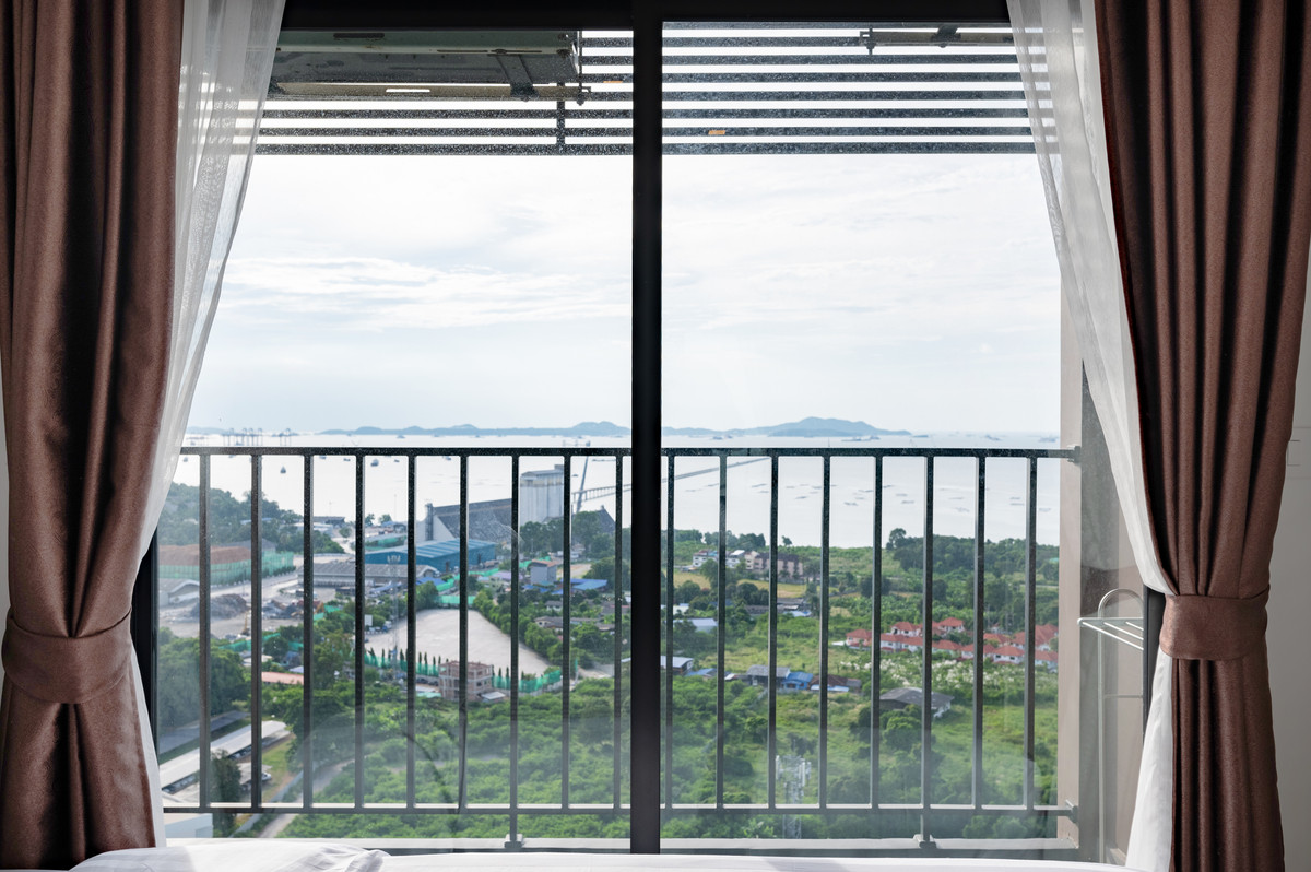 ให้เช่าคอนโดพัทยา บางแสน ชลบุรี สัตหีบ : 🔥 เช่าระยะสั้น ❤️  HAMPTON DELUXE OCEAN SRIRACHA 💎 2 Bedroom I 57 SQM.