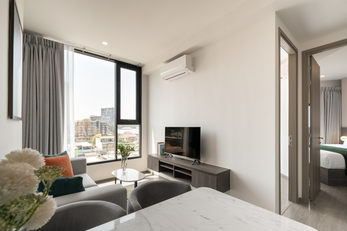 For RentCondoSriracha Laem Chabang Ban Bueng : 💎 Short term rental 🔥 Hampton Sriracha ❤️ 2 Bedroom I 45 SQM.