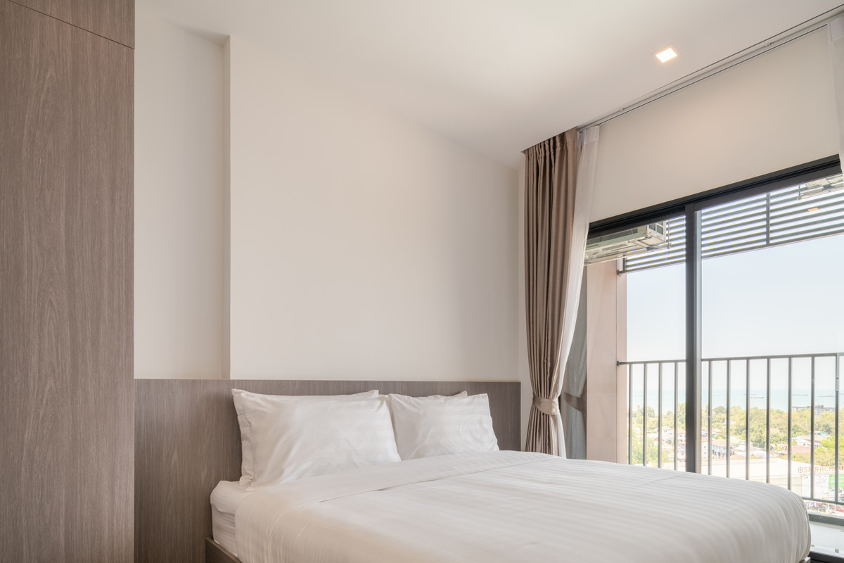 ให้เช่าคอนโดพัทยา บางแสน ชลบุรี สัตหีบ : 🔥 เช่าระยะสั้น ❤️  HAMPTON DELUXE OCEAN SRIRACHA 💎 2 Bedroom I 57 SQM.