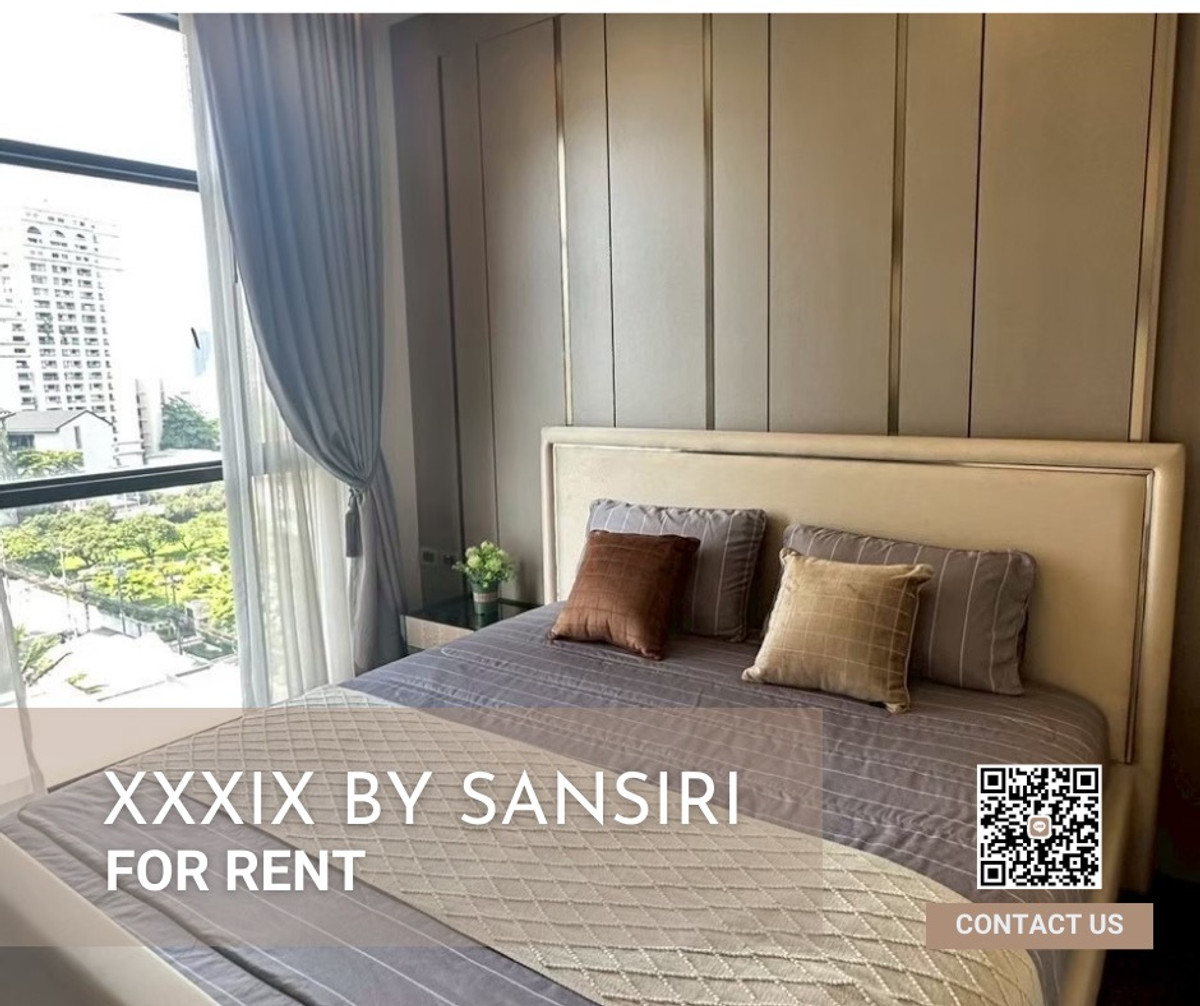 ให้เช่าคอนโดสุขุมวิท อโศก ทองหล่อ : 🏢✨XXXIX BY SANSIRI | FOR RENT✨2B 2B with bathtub, fully furnished , beautiful room BY FAII
