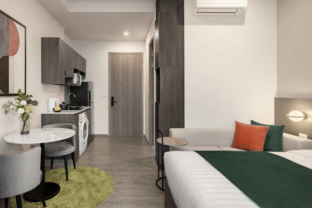 For RentCondoSriracha Laem Chabang Ban Bueng : 💎 Short term rental 🔥 Hampton Sriracha ❤️ Studio 25 SQM.