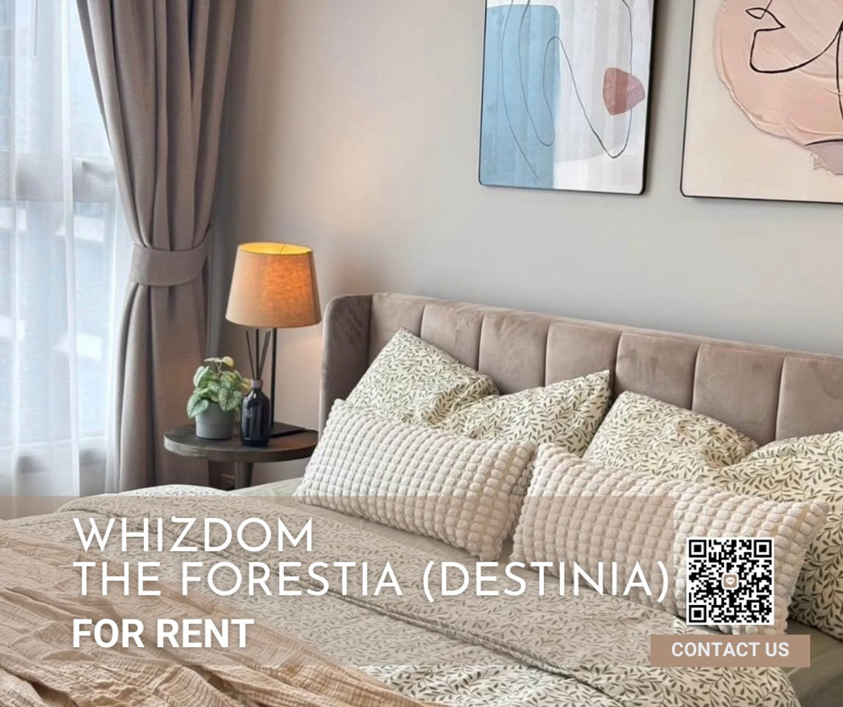 For RentCondoBangna, Bearing, Lasalle : 🏢✨Whizdom The Forestias (Destinia) | FOR RENT✨Room in very new, beautiful exactly as described, fully furnished BY FAII.