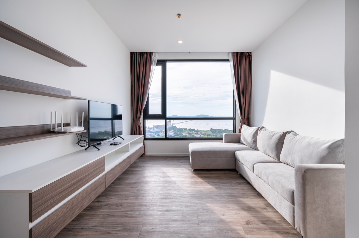 ให้เช่าคอนโดพัทยา บางแสน ชลบุรี สัตหีบ : 🔥 เช่าระยะสั้น ❤️  HAMPTON DELUXE OCEAN SRIRACHA 💎 2 Bedroom I 57 SQM.