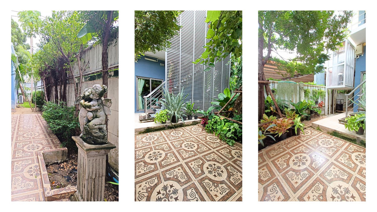 For SaleHouseLadkrabang, Suwannaphum Airport : Single house for sale, next to the road on 3 sides, has a lift in front of the house, wont hit anyone, 8 bedrooms, 10 bathrooms, 2 work rooms, 1 studio.