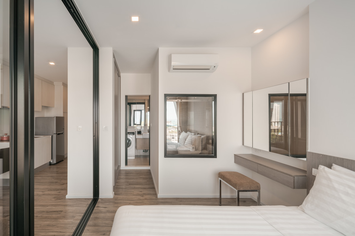 ให้เช่าคอนโดพัทยา บางแสน ชลบุรี สัตหีบ : 🔥 เช่าระยะสั้น ❤️  HAMPTON DELUXE OCEAN SRIRACHA 💎 1 Bedroom I 35 SQM.