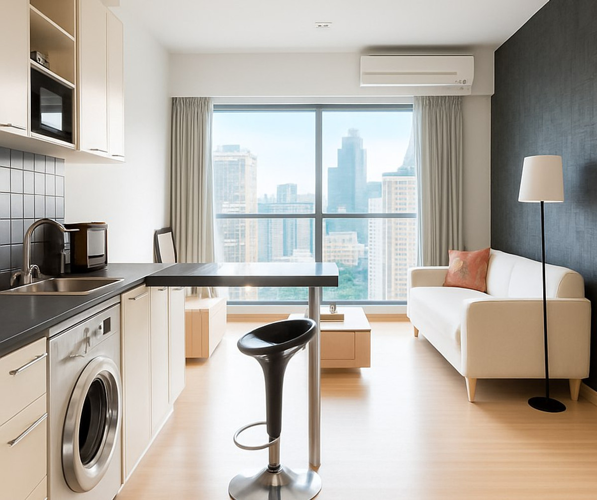 For SaleCondoSathorn, Narathiwat : The Seed Mingle condo near BTS Chong Nonsi
1 bedroom 42 sq.m. Price 4.29 million Fitness + complete swimming pool!