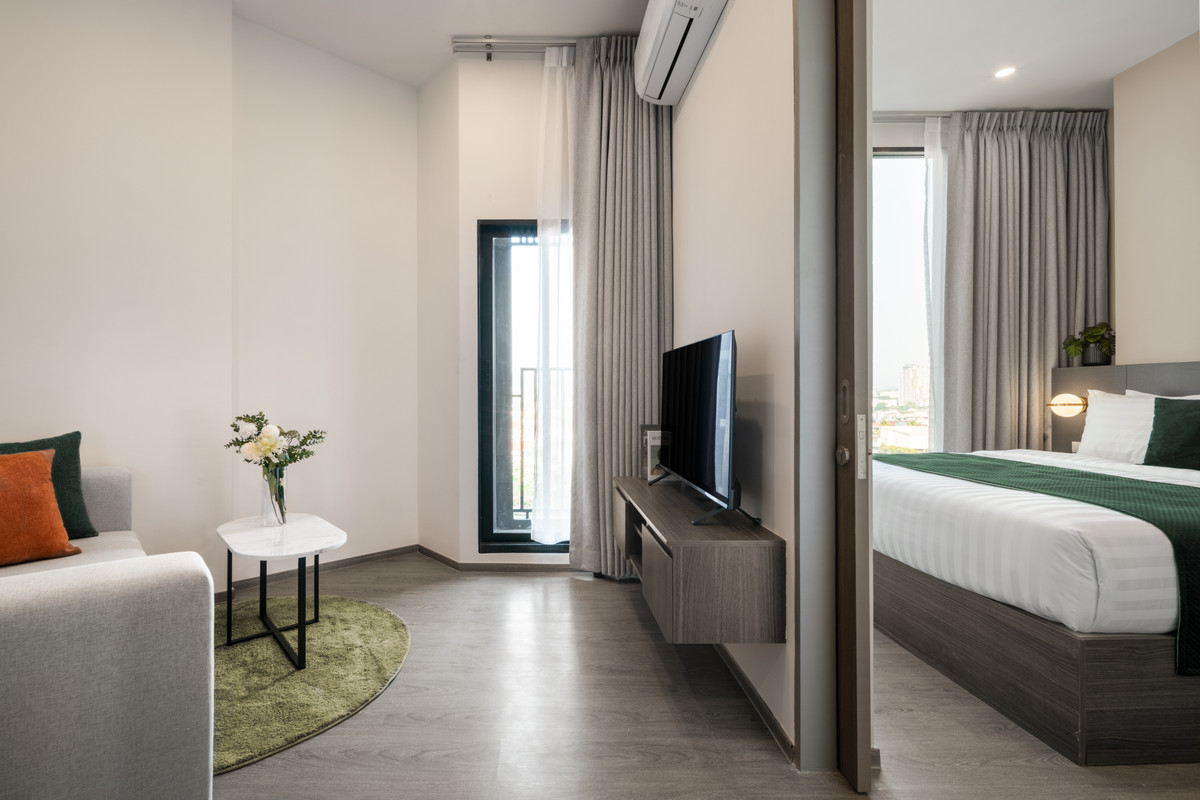 For RentCondoSriracha Laem Chabang Ban Bueng : 💎 Short term rental 🔥 Hampton Sriracha ❤️ 1 Bedroom I 30 SQM.