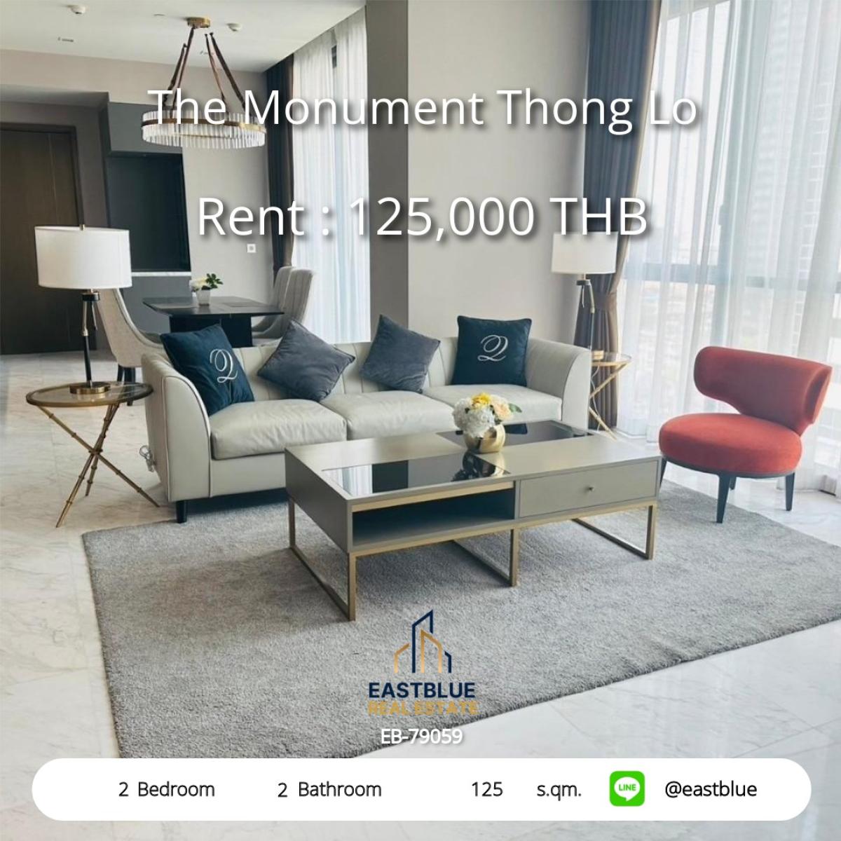 For RentCondoSukhumvit, Asoke, Thonglor : Luxurious in Thonglor, 2 bedrooms with complete amenities
Rent for only 125,000 baht/month at The Monument Thong Lo!