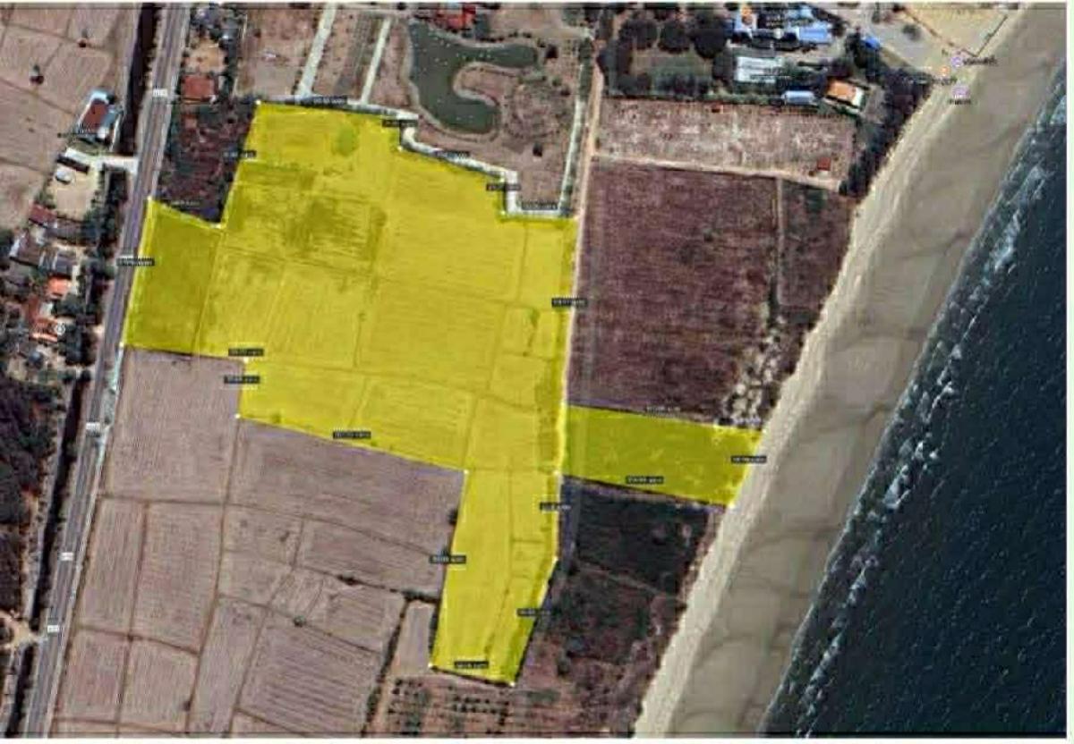 For SaleLandCha-am Phetchaburi : For Sale Prime Beachfront Land for Sale : 42-2-78 Rai at Phet Beach, Phetchaburi , CX-141342