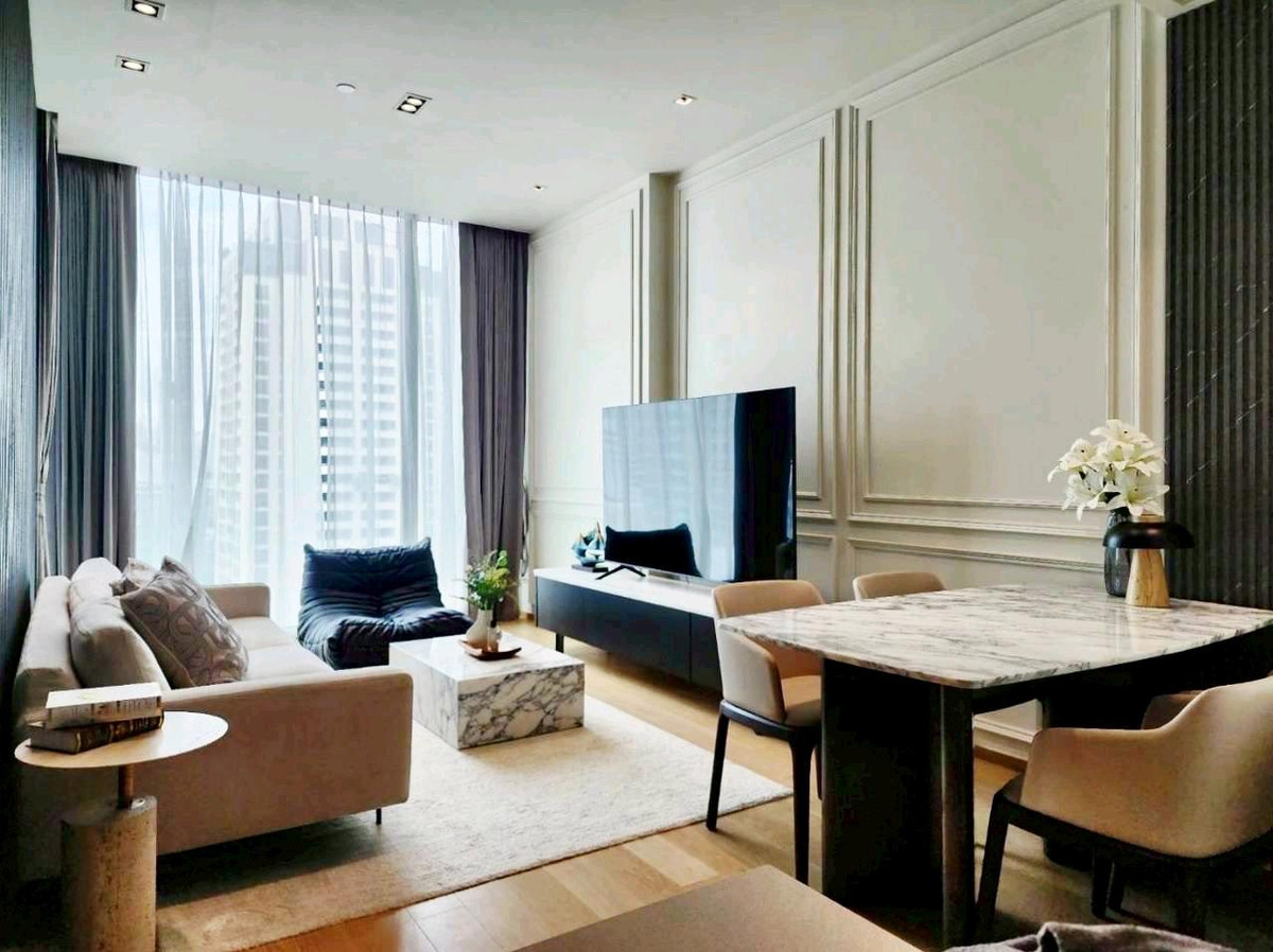 CondoWitthayu, Chidlom, Langsuan, Ploenchit : (For Rent&Sale🔥) 📍28 Chidlom : Rare 2BR 80sqm. Type, extra wide frontage, open view, building in front of The Villa, few units.