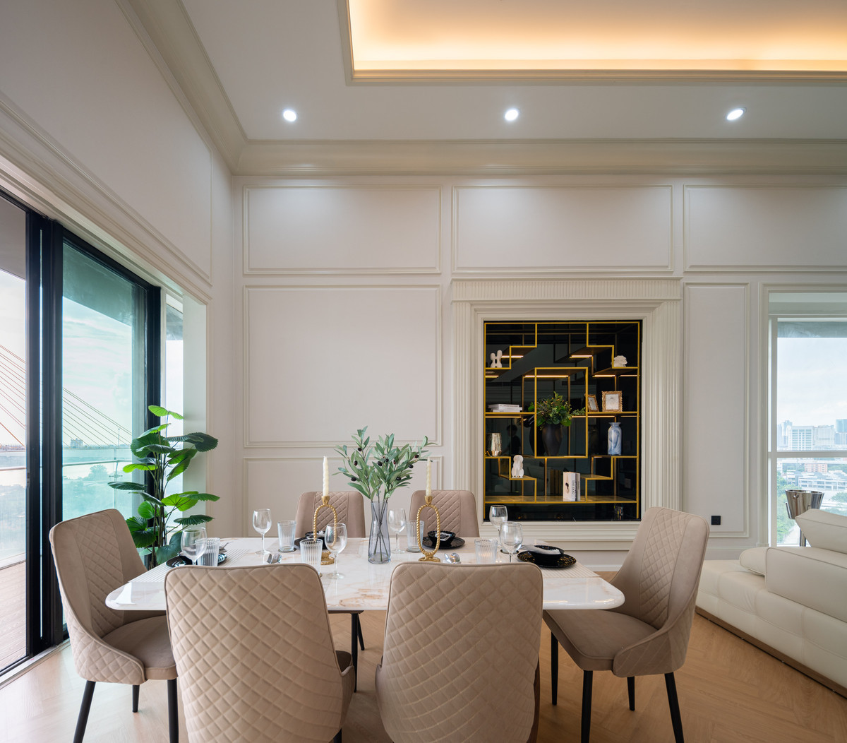 For SaleCondoRama3 (Riverside),Satupadit : ✨Luxury condo for sale in Luxury Modern style on the river at The Pano Rama3, large corner room. Beautiful panoramic view of the river curve.