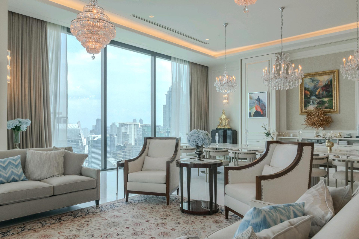 CondoWitthayu, Chidlom, Langsuan, Ploenchit : (For Sale&Rent🔥) Grand PENTHOUSE with private swimming pool, the best Penthouse in the heart of Lang Suan, size 540 sq m. from 📍The Residences at Sindhorn Kempinski