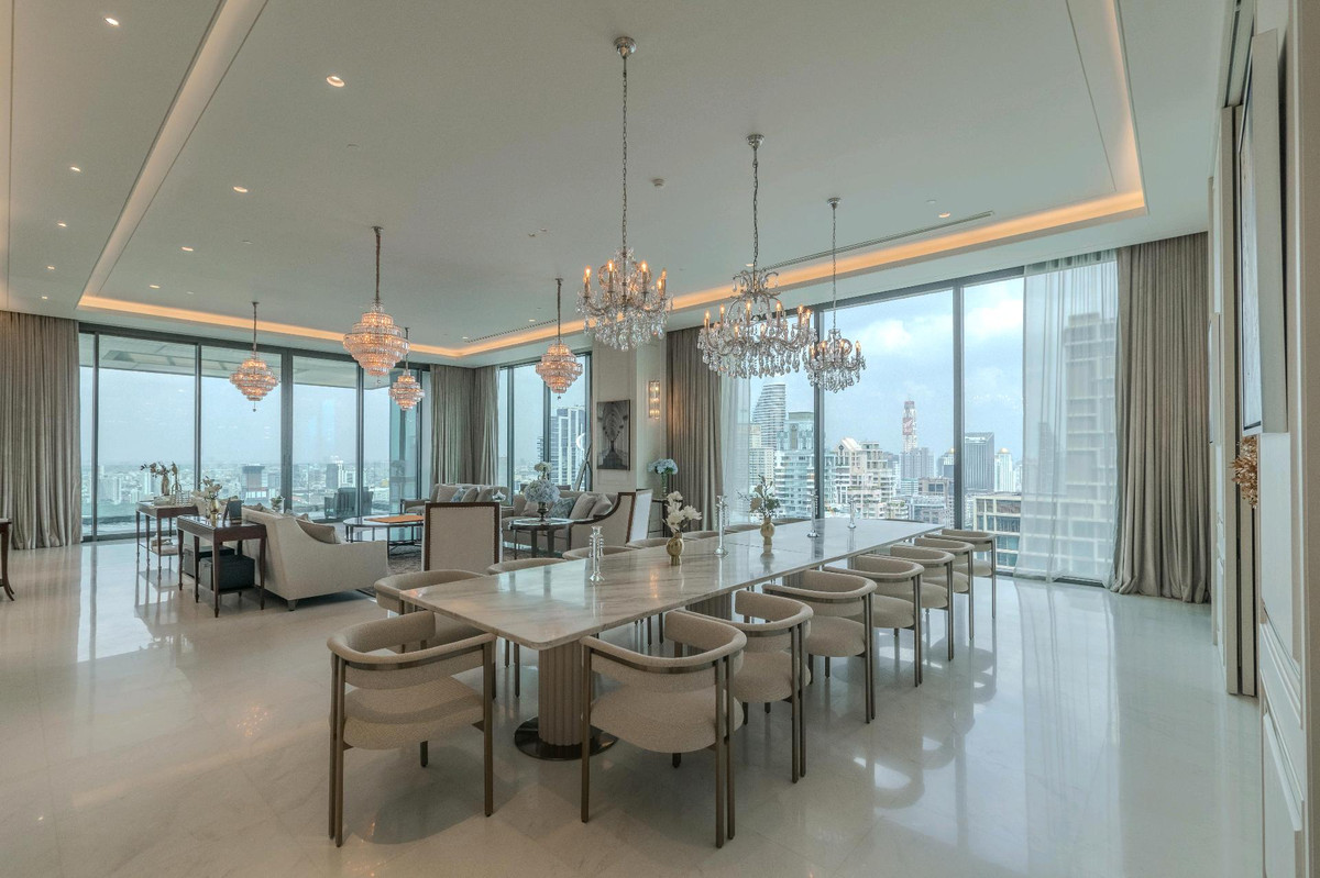 CondoWitthayu, Chidlom, Langsuan, Ploenchit : (For Sale&Rent🔥) Grand PENTHOUSE with private swimming pool, the best Penthouse in the heart of Lang Suan, size 540 sq m. from 📍The Residences at Sindhorn Kempinski